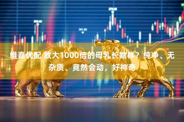 维嘉优配 放大1000倍的母乳长啥样？纯净、无杂质、竟然会动，好神奇
