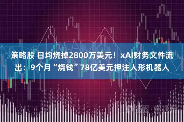 策略股 日均烧掉2800万美元！xAI财务文件流出：9个月“烧钱”78亿美元押注人形机器人