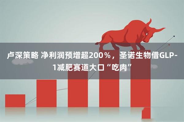 卢深策略 净利润预增超200％，圣诺生物借GLP-1减肥赛道大口“吃肉”